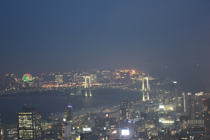 Odayba island by night, seen from Tokyo Tower