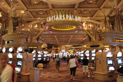 In case you forget where you are. Caesar's Palace, of course.
